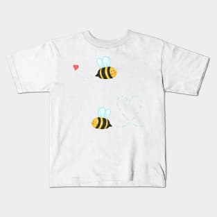 Cute Wholesome Honey bee sticker pack Kids T-Shirt